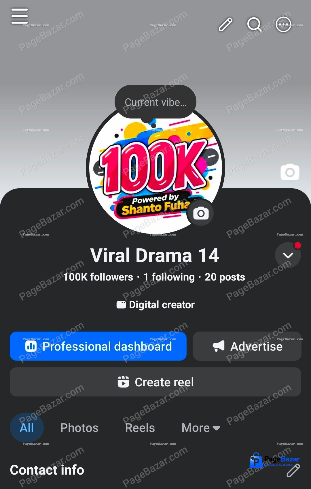 100K Followers Page Sell