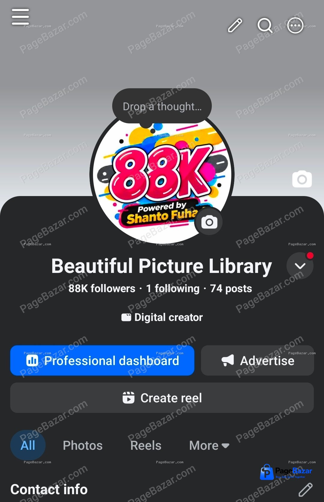 88K Followers Page Sell