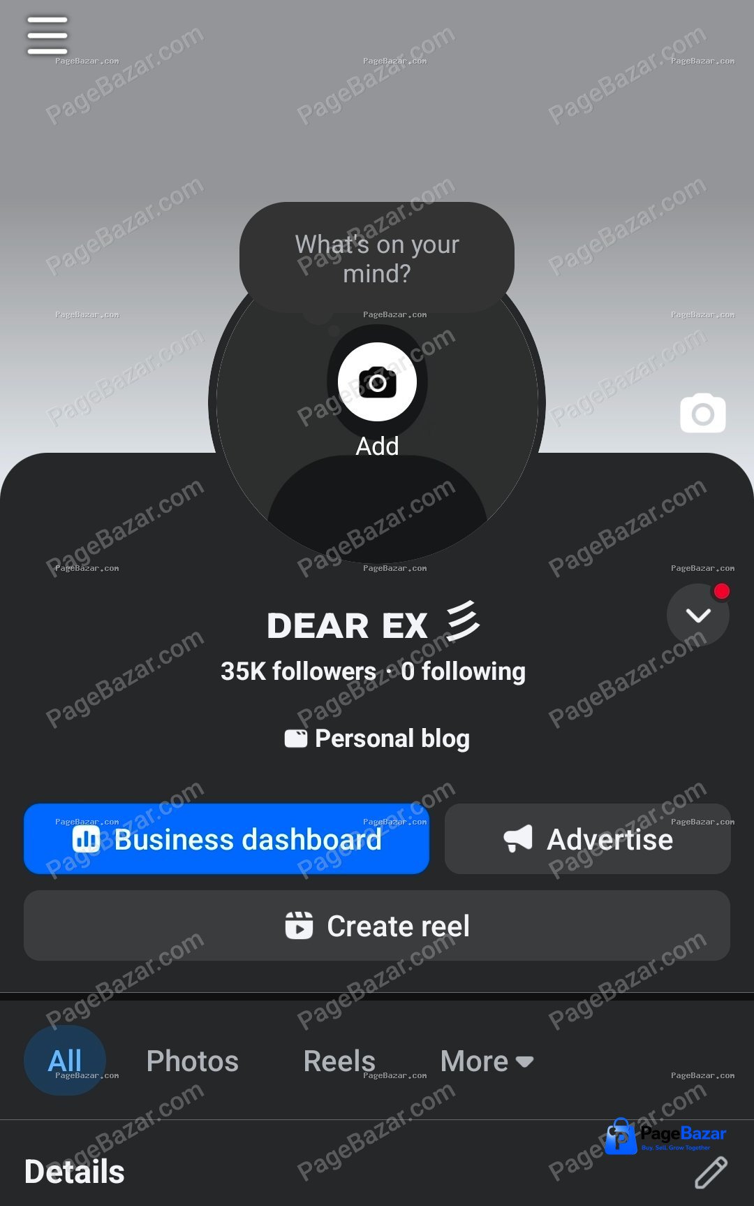 35K Followers Page Sell