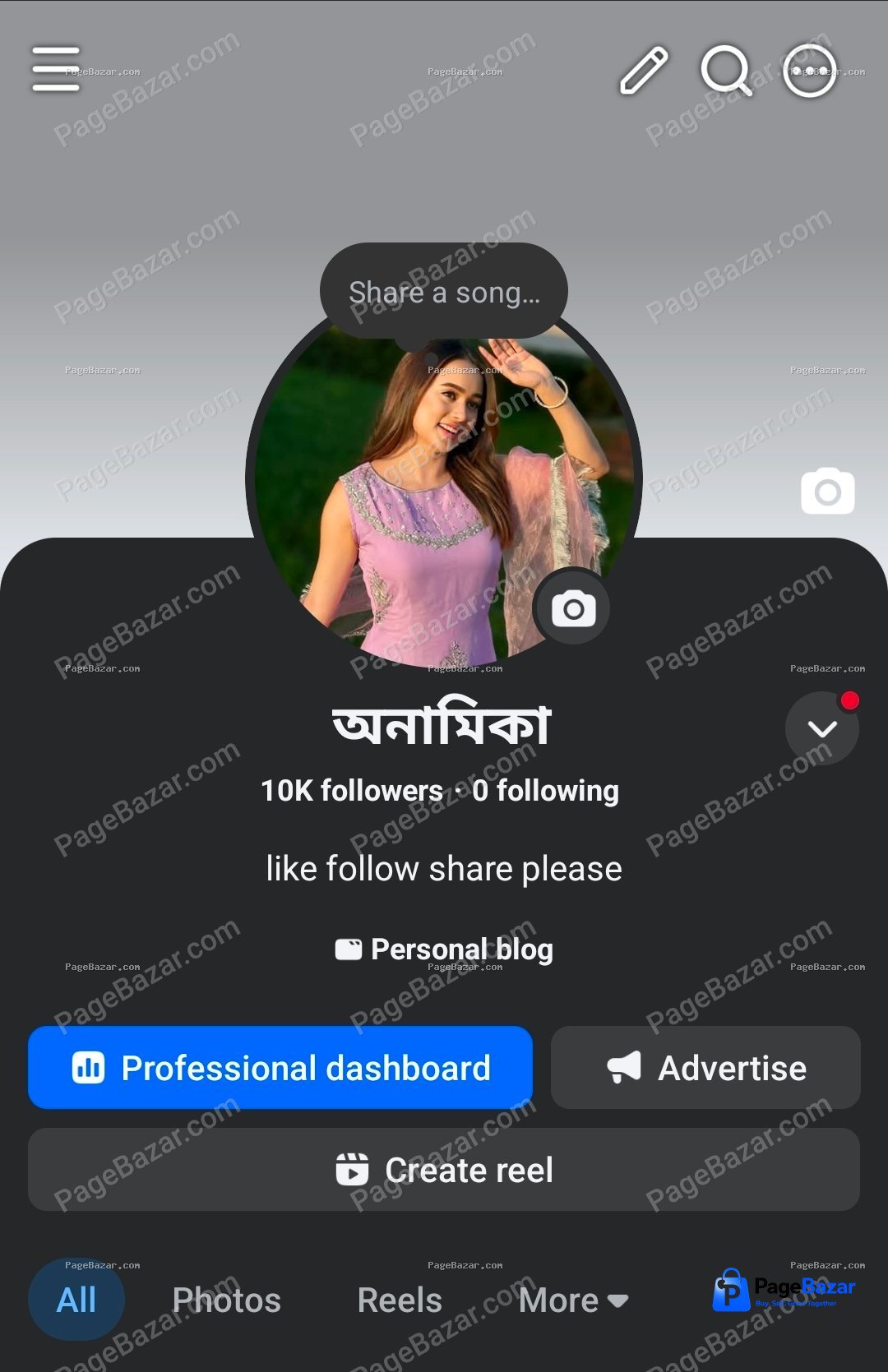 10K Followers Page Sell